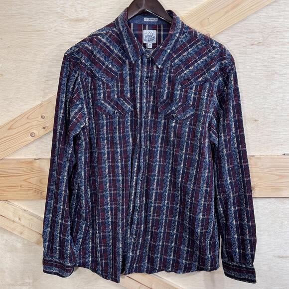 Moonshine Spirit Other - Moonshine Spirit Western Pearl Snap Shirt Mens XL Striped Paisley Cowboy Rodeo